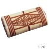 Imitate Wood Acrylic Beads, Flat Column, 27x14x7mm, Hole:3mm, Sold by Bag