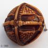 Imitate Wood Acrylic Beads, Flat Round, 15x14mm, Hole:2mm, Sold by Bag