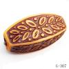 Imitate Wood Acrylic Beads, Tube, 20x13mm, Hole:3.5mm, Sold by Bag