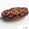 Imitate Wood Acrylic Beads, Drum, 19x9mm, Hole:3.5mm, Sold by Bag