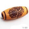 Imitate Wood Acrylic Beads, Drum, 24x11mm, Hole:4.5mm, Sold by Bag