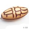 Imitate Wood Acrylic Beads, Horse eye, 26x12mm, Hole:2.5mm, Sold by Bag