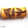 Imitate Wood Acrylic Beads, Bamboo, 25x10mm, Hole:4mm, Sold by Bag