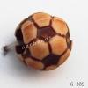 Imitate Wood Acrylic Beads, Round, 9mm, Hole:3.5mm, Sold by Bag