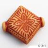 Imitate Wood Acrylic Beads, Twist, 20x18mm, Hole:2mm, Sold by Bag