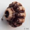 Imitate Wood Acrylic Beads, 12x15mm, Hole:3.5mm, Sold by Bag