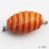 Imitate Wood Acrylic Beads, Oval, 9x6mm, Hole:1mm, Sold by Bag