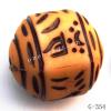 Imitate Wood Acrylic Beads, 23x21mm, Hole:3.5mm, Sold by Bag