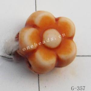 Imitate Wood Acrylic Beads-Spacer, 6x4mm, Hole:1mm, Sold by Bag