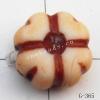Imitate Wood Acrylic Beads, 8x4mm, Hole:1.5mm, Sold by Bag
