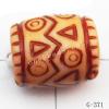 Imitate Wood Acrylic Beads, 8x7mm, Hole:3.5mm, Sold by Bag