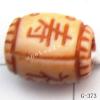 Imitate Wood Acrylic Beads, 8x7mm, Hole:2.5mm, Sold by Bag