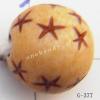 Imitate Wood Acrylic Beads, Round, 8x8mm, Hole:1.5mm, Sold by Bag
