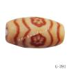 Imitate Wood Acrylic Beads, Tube, 11x6mm, Hole:1.5mm, Sold by Bag