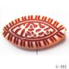 Imitate Wood Acrylic Beads, Horse eye, 14x7mm, Hole:1.5mm, Sold by Bag