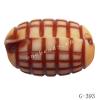 Imitate Wood Acrylic Beads, Oval, 11x8mm, Hole:1.5mm, Sold by Bag