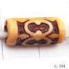 Imitate Wood Acrylic Beads, Tube, 13x6mm, Hole:3mm, Sold by Bag