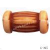 Imitate Wood Acrylic Beads, Pillow, 13x6mm, Hole:2mm, Sold by Bag