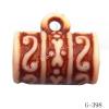 Imitate Wood Acrylic Beads, 12x7mm, Hole:4mm, Sold by Bag