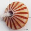 Imitate Wood Acrylic Beads, Rondelle, 6x9mm, Hole:1.5mm, Sold by Bag