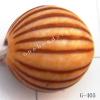 Imitate Wood Acrylic Beads, Round, 10mm, Hole:1.5mm, Sold by Bag