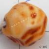 Imitate Wood Acrylic Beads, Round, 9x9mm, Hole:1.5mm, Sold by Bag