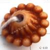 Imitate Wood Acrylic Beads, 11x8mm, Hole:1.5mm, Sold by Bag