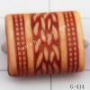 Imitate Wood Acrylic Beads, Flat Column, 12x10mm, Hole:2mm, Sold by Bag