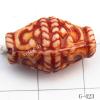 Imitate Wood Acrylic Beads, Spindly, 16x10mm, Hole:3.5mm, Sold by Bag