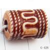 Imitate Wood Acrylic Beads, Column, 13x10mm, Hole:3mm, Sold by Bag