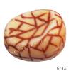 Imitate Wood Acrylic Beads, 15x12mm, Hole:1.5mm, Sold by Bag
