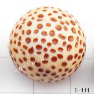 Imitate Wood Acrylic Beads, Round, 17mm, Hole:1.5mm, Sold by Bag