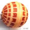 Imitate Wood Acrylic Beads, Round, 19mm, Hole:2mm, Sold by Bag