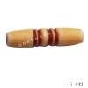 Imitate Wood Acrylic Beads, Tube, 25x6mm, Hole:1mm, Sold by Bag
