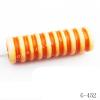 Imitate Wood Acrylic Beads, Tube, 24x7mm, Hole:4.5mm, Sold by Bag
