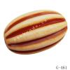Imitate Wood Acrylic Beads, Fluted Oval, 30x18mm, Hole:2mm, Sold by Bag