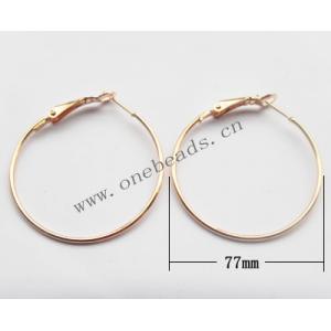Iron Earring Nickel-free & Lead-free 77mm Sold by Bag
