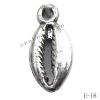 Antique Silver Acrylic Pendant, 8x17mm Hole:1.5mm, Sold by Bag
