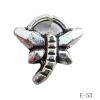 Antique Silver Acrylic Pendant, Animal 18x18mm Hole:2.5mm, Sold by Bag