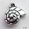 Antique Silver Acrylic Pendant, 15x16mm Hole:2mm, Sold by Bag