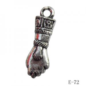 Antique Silver Acrylic Pendant, Arm 8x22mm Hole:2mm, Sold by Bag