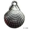 Antique Silver Acrylic Pendant, 19x25mm Hole:2.5mm, Sold by Bag