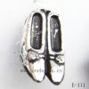 Antique Silver Acrylic Pendant, Shoes 12x24x8mm Hole:1mm, Sold by Bag