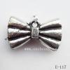 Antique Silver Acrylic Pendant, knot 25x15x8mm Hole:6mm, Sold by Bag