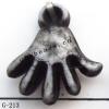 Imitate Wood Acrylic Pendant, Hand 15x17x6mm Hole:1.5mm, Sold by Bag