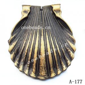 Antique Copper Acrylic Pendants, 64x76mm Hole:2mm, Sold by Bag 