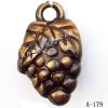 Antique Copper Acrylic Pendants, Fruit 21x13mm Hole:3mm, Sold by Bag 