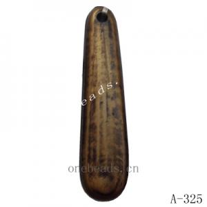 Antique Copper Acrylic Pendants, Stick 34x8mm Hole:1.5mm, Sold by Bag 