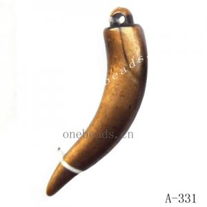 Antique Copper Acrylic Pendants, Vegetables 9x40mm Hole:1.5mm, Sold by Bag 
