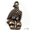 Antique Copper Acrylic Pendants, Eagle 26x52x5mm Hole:4mm, Sold by Bag 